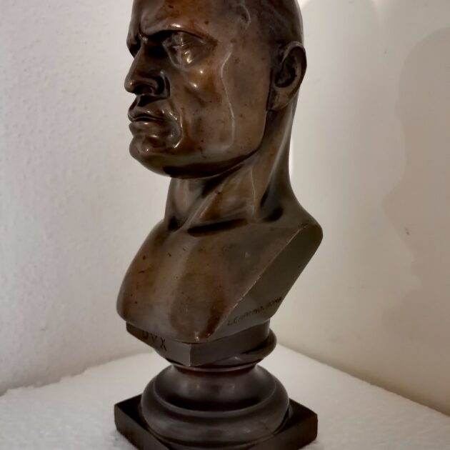 Busto bronzo mussolini Duce Dux