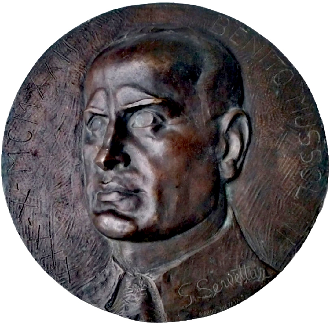 GIOVANNI SERVETTAZ NANNI,1932-1933 RITRATTO DI BENITO MUSSOLINI – Arte  Proibita